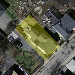 49 Ashmont Ave, Newton MA 02458-1207 aerial view