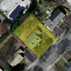 57 Albert Rd, Newton MA 02466-1302 aerial view