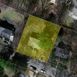 36 Byfield Rd, Newton MA 02468-1228 aerial view