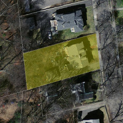 55 Gay St, Newton MA  02460-2248 aerial view