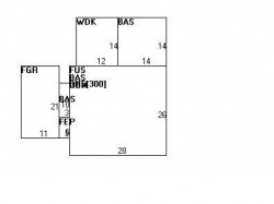 317 Parker St, Newton MA  02459-2630 floor plan