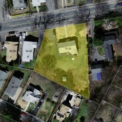 80 Auburn St, Newton MA  02466-2502 aerial view