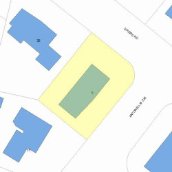 5 Antonellis Cir, Newton MA  02459-3707 plot plan