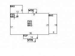 32 Cabot St, Newton MA  02458-2502 floor plan