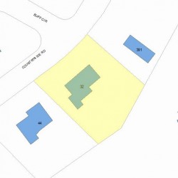 32 Countryside Rd, Newton MA 02459-2939 plot plan