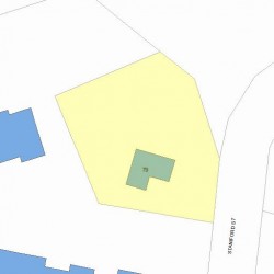 79 Staniford St, Newton MA  02466-1108 plot plan
