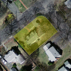 39 Crehore Dr, Newton MA  02462-1108 aerial view