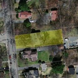 206 Melrose St, Newton MA  02466-1119 aerial view