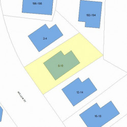 8 Willow St, Newton MA  02459-1932 plot plan