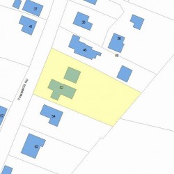 52 Cummings Rd, Newton MA 02459-1753 plot plan