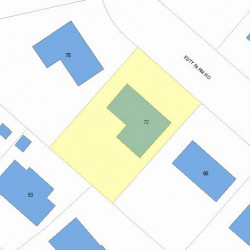 72 Esty Farm Rd, Newton MA 02459-3608 plot plan