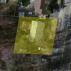 261 Parker St, Newton MA 02459-2671 aerial view