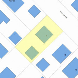 11 Melville Ave, Newton MA  02460-1223 plot plan