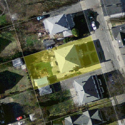 39 Faxon St, Newton MA  02458-1034 aerial view