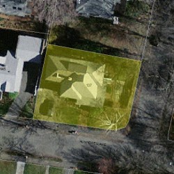 137 Hunnewell Ave, Newton MA 02458-2244 aerial view