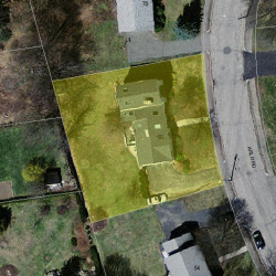 60 Arlo Rd, Newton MA 02464-1001 aerial view