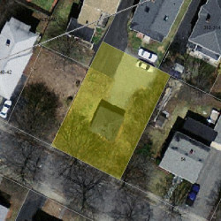 46 Underwood Ave, Newton MA  02465-1024 aerial view