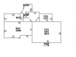 20 Old Farm Rd, Newton MA 02459-3438 floor plan
