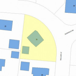 39 Ballard St, Newton MA 02459-1230 plot plan