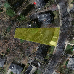 23 Burr Rd, Newton MA  02459-1403 aerial view