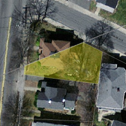 5 Adams Ave, Newton MA  02465-1001 aerial view