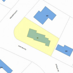 90 Hartman Rd, Newton MA  02459-2870 plot plan