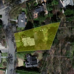 12 Gould Rd, Newton MA 02468-2121 aerial view