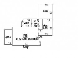 257 Waltham St, Newton MA 02465-1738 floor plan