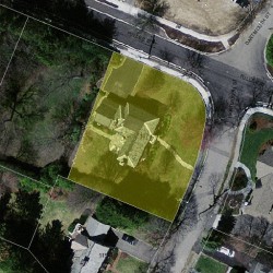 107 Dartmouth St, Newton MA  02465-2835 aerial view