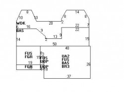 41 Chatham Rd, Newton MA  02461-1009 floor plan