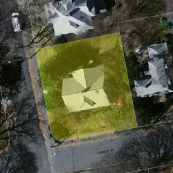 28 Bowdoin St, Newton MA  02461-1414 aerial view