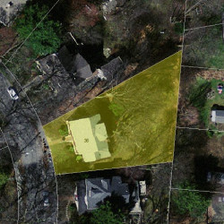 36 Rockledge Rd, Newton MA  02461-1800 aerial view