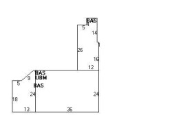 351 Winchester St, Newton MA  02461-2047 floor plan