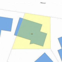 100 Pearl St, Newton MA 02458-1529 plot plan