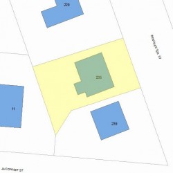 235 Winchester St, Newton MA 02461-2041 plot plan