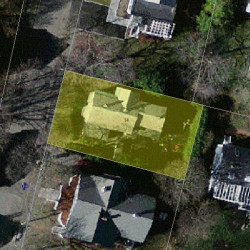 14 Maple Ave, Newton MA  02458-1910 aerial view