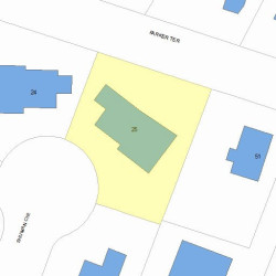 25 Shuman Cir, Newton MA  02459-2767 plot plan