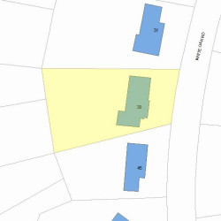 39 White Oak Rd, Newton MA 02468-1322 plot plan
