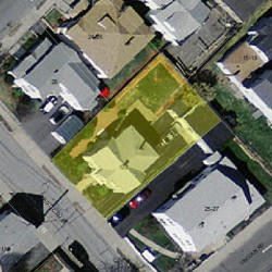 122 Hawthorn St, Newton MA  02458-1238 aerial view