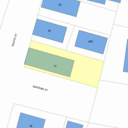 28 School St, Newton MA 02458-1518 plot plan