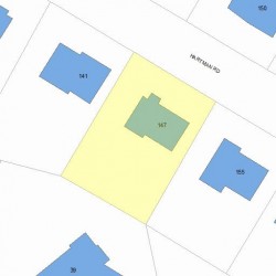 147 Hartman Rd, Newton MA 02459-2851 plot plan