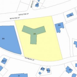 280 Boylston St, Newton MA plot plan
