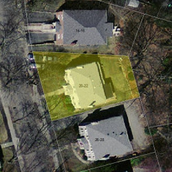 22 Blake St, Newton MA 02460-2028 aerial view