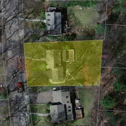 38 Verndale Rd, Newton MA  02461-2114 aerial view