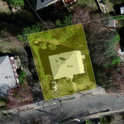 79 John St, Newton MA 02459-2348 aerial view