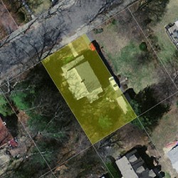 22 Goddard St, Newton MA  02461-1918 aerial view