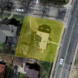 269 Waltham St, Newton MA  02465-1720 aerial view