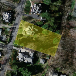 62 Hyde Ave, Newton MA  02458-2311 aerial view