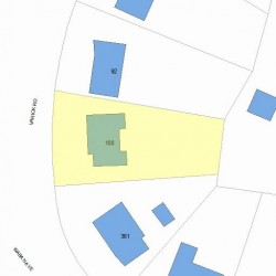 100 Varick Rd, Newton MA 02468-1321 plot plan