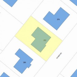 272 Spiers Rd, Newton MA 02459-3727 plot plan